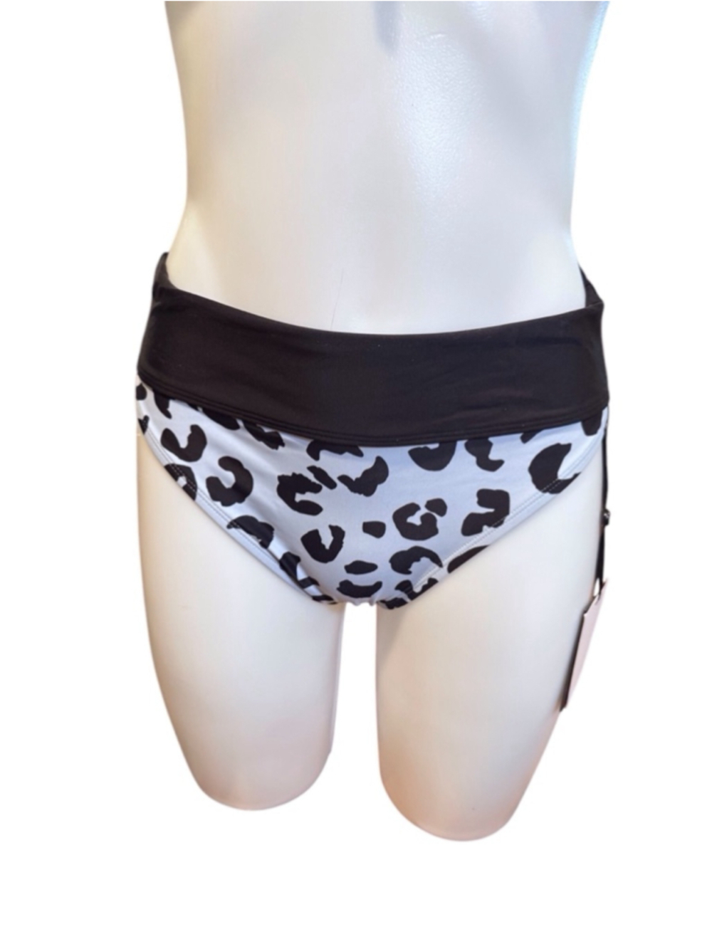 Women's DKNY Swim Bottoms, Size small, blue & Black